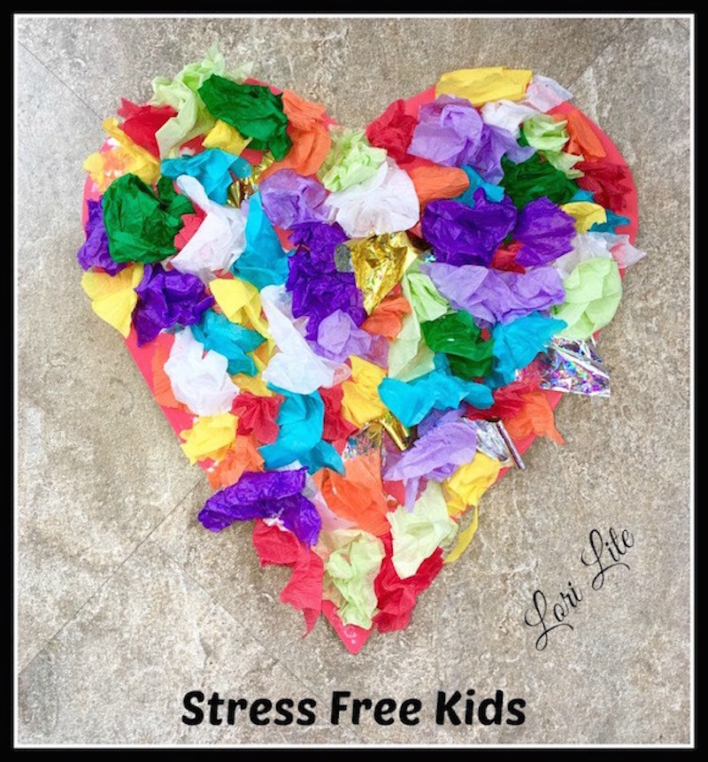 Arts and Crafts Heart Project For Kids: Upcycle, Reuse, and Reduce Stress